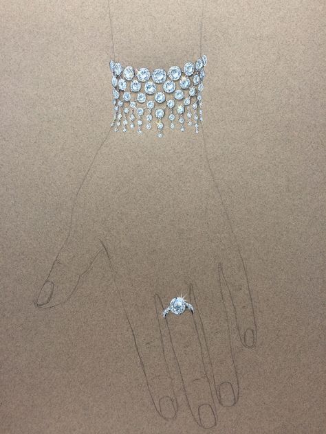 very "humble" diamond bracelet :) Jewel Drawing, Jewelry Rendering, Art Jewelry Design, Jewellery Design Sketches, Walmart Jewelry, Jewelry Design Drawing, Jewelry Illustration, Bracelet Diamond, Jewelry Drawing