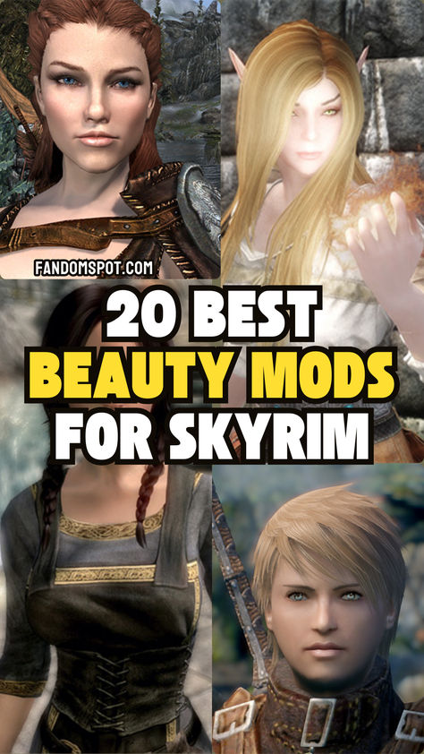 Female Skyrim Character, Skyrim Hair Mods, Skyrim Oc, Skyrim Tips, Skyrim Special Edition Mods, Skyrim Mods, Character Names, Skyrim, The Things