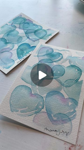 Touch Painting, Heart Bubbles, Bubble Painting, Step By Step Watercolor, Watercolor Video, Heart Painting, Watercolor Heart, Watercolor Paintings Tutorials, Paint Supplies