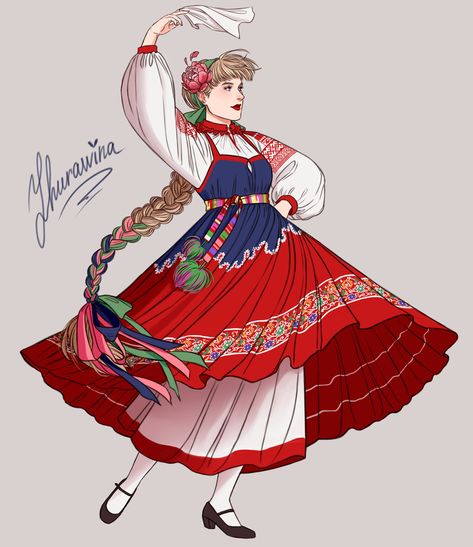 Nyo!Russia Traditional Clothing Drawing, Demon People, Nyo Russia, Estonian Clothing, Witches Aesthetic, Russia Clothes, Russian Mythology, Europe Clothes, Russian Traditional Clothing