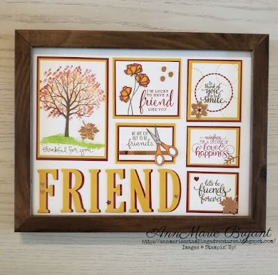 AnnMarie's Stamping Adventures!!: Stampin' Up! On Stage!! Stampin Up Samplers Layout, Dinner Main Course, Su Samplers, Table Gifts, Box Frame Art, Scrapbook Design, Well Hello There, Candy Cards, Stamp Projects