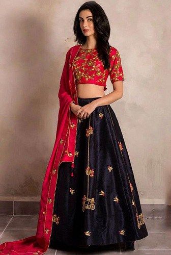 Black and Maroon Lehenga Designer Bridal Lehenga Choli, Lehenga Choli For Women, Choli For Women, Choli Dress, Black Lehenga, Lehnga Dress, Designer Bridal Lehenga, Choli Designs, Red Lehenga