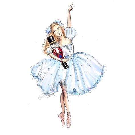 Ballet Illustration, Ballerina Illustration, Ballet Drawings, Ballerina Drawing, Ballet Painting, Dancing Drawings, Cute Christmas Wallpaper, Christmas Phone Wallpaper, Nutcracker Ballet