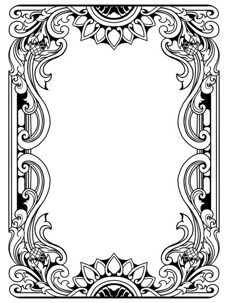 Ornamental Frame Design, Aesthetic Boarders Designs, Beautiful Border Design, Boarders Designs, Photo Farm, Book Rebinding, Mandala Frame, Boarders Designs For Projects, Filigree Frame