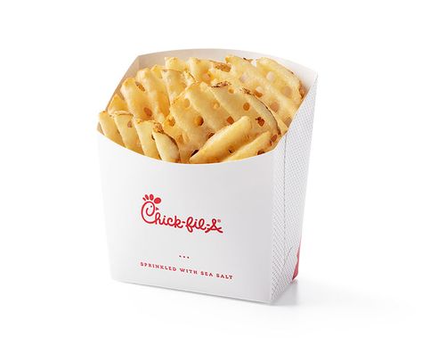 Waffle Potato Fries | Crispy Outside | Tender Inside | Chick-fil-A Polynesian Sauce, Frosted Coffee, Chicken Items, Frosted Lemonade, Gluten Free Buns, Fast Food Items, Waffle Fries, Breakfast Restaurants, Protein Rich Foods