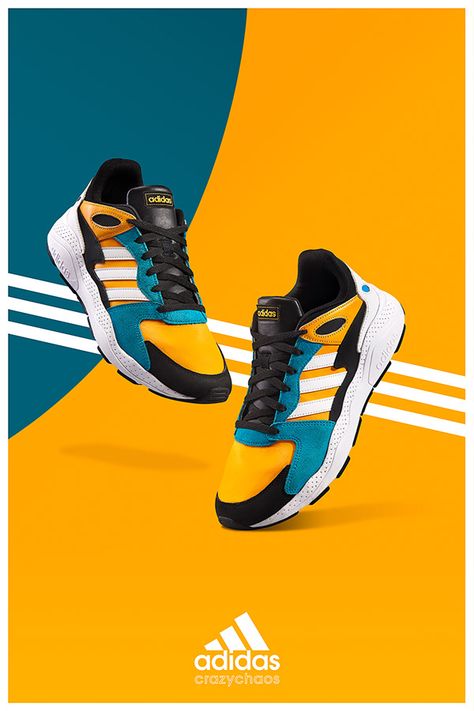 Colorful Adidas, Cv Inspiration, Shoe Advertising, Shoe Poster, Creative Technology, Sneaker Posters, Shoes Ads, Social Media Advertising Design, 광고 디자인