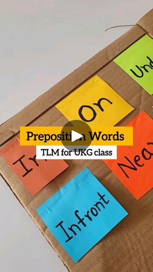 8.7K views · 55 reactions | Boost your child’s understanding of preposition words with this fun and interactive TLM! 🌟 Prepositions help kids learn about positions, directions, and relationships between objects. Make learning easy and enjoyable with hands-on activities! 🧠✏️

📌 Perfect for preschoolers and early learners!

#PrepositionWords #EarlyLearning #HandsOnLearning #TLMForKids #PlayBasedLearning #InteractiveLearning #KidsEducation #PreschoolActivities #Homeschooling #LearningIsFun #EducationalReel #TeachKids #PrepositionsMadeEasy | Vrushali Sungar-Karpe Prepositions Activities For Kids, Prepositions Activities, Preposition Activities, English Project, English Projects, Playbased Learning, Hands On Learning, Interactive Learning, Class Ideas