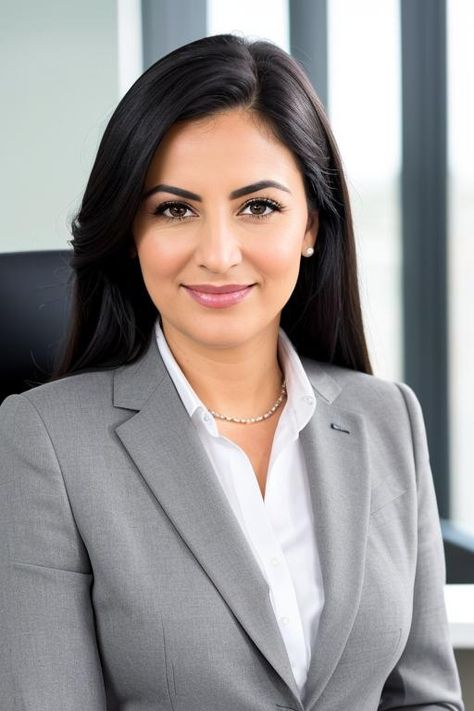 Confident and poised, this professional woman showcases the epitome of workplace elegance in her tailored gray suit. With a classic pearl necklace and a keen eye for style, she exudes leadership and grace. Discover style tips for the modern businesswoman. #PowerDressing #WorkplaceStyle #BusinessFashion Modern Headshots Women, Office Baddie, Corporate Headshot Poses, Corporate Headshots Women, Women Headshots, Bag Branding, Womens Professional Suits, Executive Women, Female Headshots