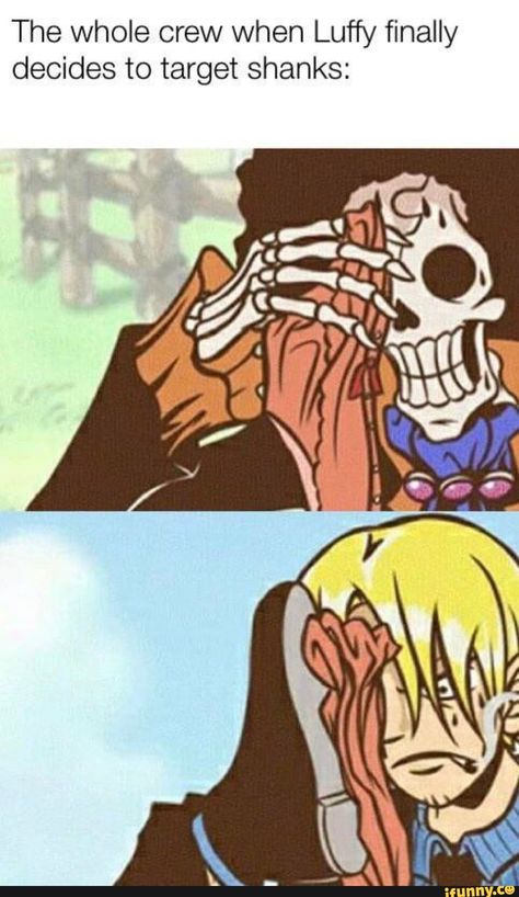 The whole crew when Luffy finally decides to target shanks: – popular memes on the site iFunny.co #onepiece #animemanga #the #whole #crew #luffy #finally #decides #target #pic Image Meme, Ace Hood, Kid Ink, One Piece Meme, One Piece Crew, One Piece Funny, Memes Anime, One Piece Drawing, One Piece Images