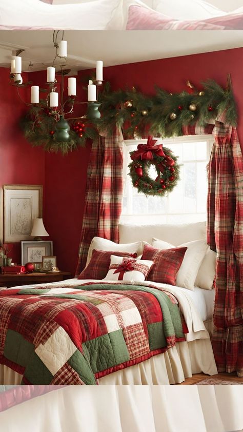 Christmas Bunk Beds, Christmas Beds, Festive Decor Ideas, Cozy Christmas Bedroom, Christmas Bedroom Ideas, Creative Christmas Cards, Holiday Bedroom, Christmas Dreaming, Cozy Christmas Decor