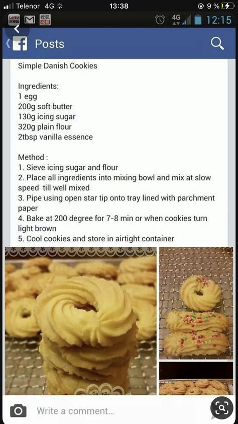 Danish Cookies Recipe, Klein Koekies Resepte, Danish Butter Cookie Recipe, Danish Biscuits, Danish Butter Cookies Recipe, Butter Cookie Recipe Easy, Danish Cookies, Resepi Biskut, Cookie Recipes Decorating