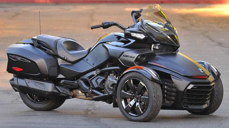 2018 BRP Can-Am Spyder F3-T Canam Spyder, 3 Wheel Motorcycle, Three Wheel Bicycle, Three Wheel Motorcycles, Harley Davidson Trike, Can Am Spyder, Reverse Trike, Trike Motorcycle, Ducati Motorcycles