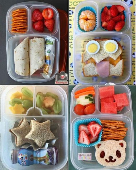 Healthy Lunch For Kids To Take To School, Cute Lunch Ideas For Kids, Ideas For Lunch, Kids Lunch Box Meals, Bento Box Lunch For Kids, Kids Lunch Recipes, Healthy Lunch Snacks, Meal Prep Snacks, Healthy Lunches For Kids