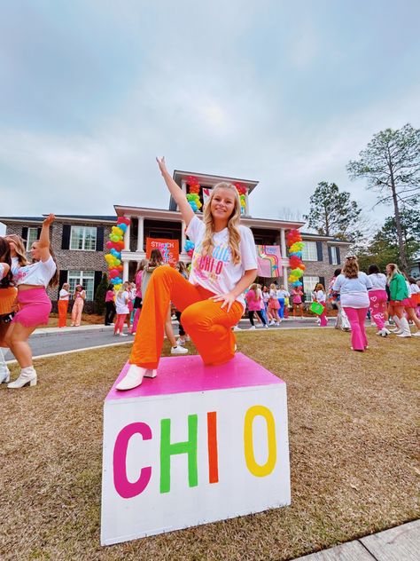 electric chi o love neon colors bid day theme ideas Neon Bid Day Theme, Electric Love Bid Day, Neon Bid Day, Electric Love, Bid Day Themes, O Love, Chi Omega, Bid Day, Theme Ideas