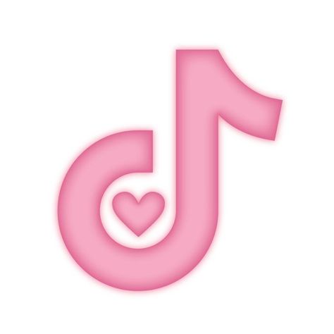 𝙏𝙄𝙆𝙏𝙊𝙆 𝘼𝙋𝙋 𝙄𝘾𝙊𝙉 <3 Pink Icons For Apps, Icon For Apps, Tiktok App Icon, Pink Tiktok, Tiktok App, Heart App, Tiktok Icon, ملصق بحث, Desain Editorial