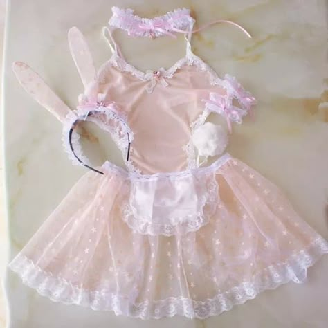 Bunny Girls, Lingerie Cute, Cosplay Kawaii, Lingerie Babydoll, Kawaii Cosplay, Pink Bunny, Cute Lingerie, Lingerie Outfits