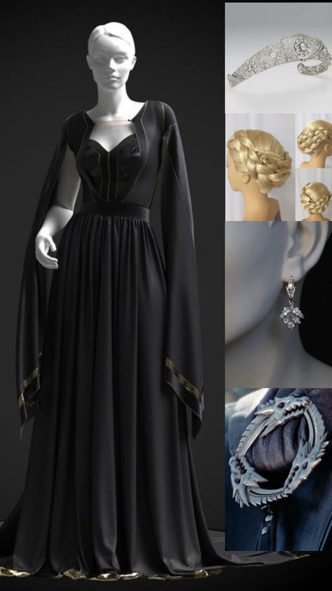 Targaryen Dress, Daenerys Targaryen Dress, Game Of Thrones Dress, Game Of Thrones Outfits, Magic Dress, Pretty Wedding Dresses, Fantasy Dresses, Theme Dress, Royal Outfits