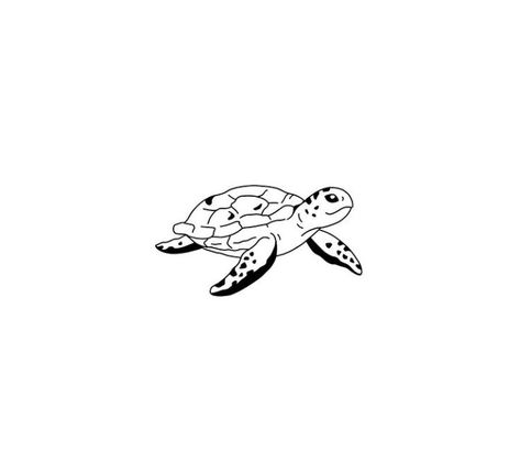 cute tattoo idea Sea Turtle Tattoo Stencil, Turtle Flash Tattoo, Turtle Tattoo Cartoon, Turtle Tattoo Black And White, Sea Turtle Tattoo Simple, Sri Lanka Tattoo, Fine Line Turtle Tattoo, Simple Turtle Tattoo, Small Sea Turtle Tattoo