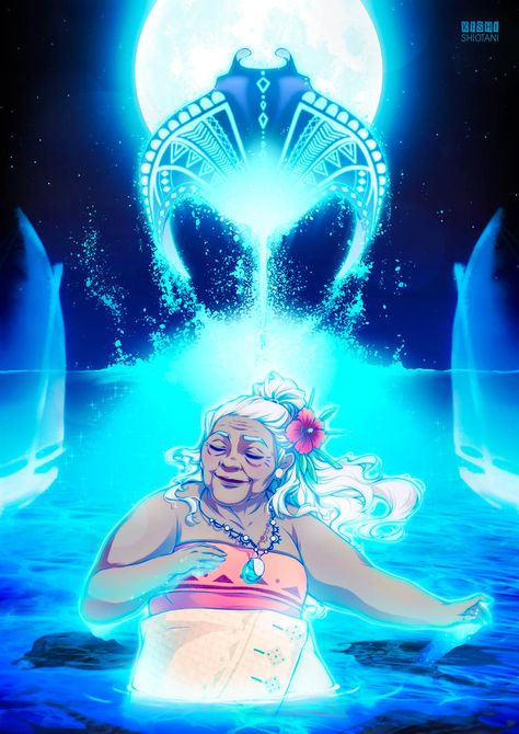 Gramma Tala by KishiShiotani Grandma Tala, Gramma Tala, Moana Art, Moana 2016, Animation Disney, Walt Disney Animation, Disney Moana, Art Disney, Disney Favorites