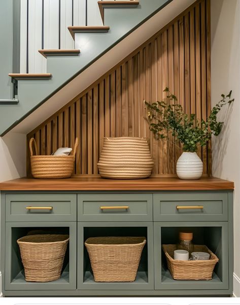 Stairs With Cabinet, Entryway Ideas Under Stairs, Opening Up Under Staircase, Under The Stairs Cabinet, Cabinet Under Stairs Ideas, Nook Under Stairs Ideas, Small Space Under Stairs Ideas, Inside Stairs Ideas, Under Stair Bar