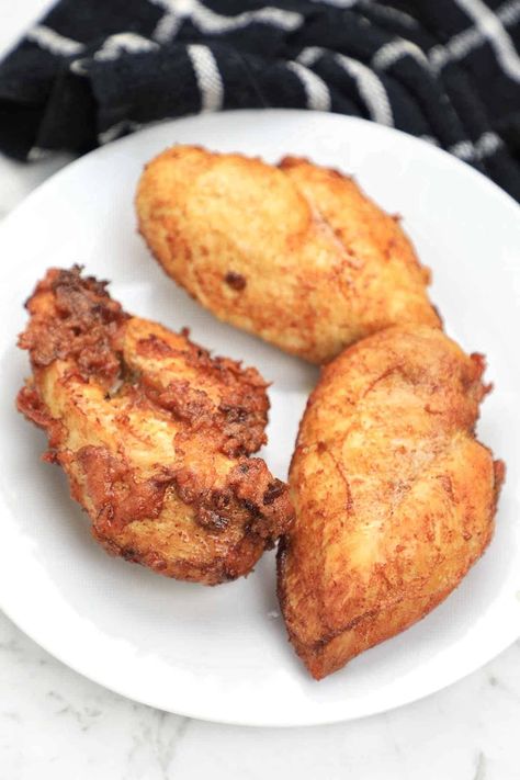 Fried Boneless Chicken Breast, Deep Fried Chicken Breast, Crispy Fried Chicken Breast, Fried Chicken Breast Recipe, Quick Chicken Breast Recipes, Deep Fried Chicken, Moist Chicken Breast, Perfect Fried Chicken, Split Chicken Breast