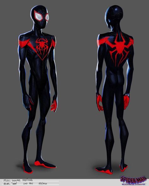 Miles Morales Suit, Spider Man Across The Spiderverse, Spiderman And Spider Gwen, Marvel Character Design, Green Lantern Hal Jordan, Shoulder Bones, Miles Spiderman, Spiderman Suits, Spiderman Art Sketch