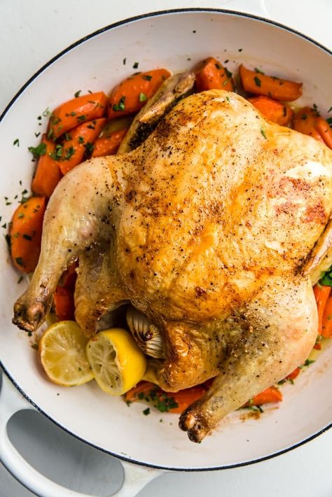 Garlic Herb Turkey, Best Roast Chicken Recipe, Chicken With Carrots, Whole Roast Chicken Recipe, Whole Roast Chicken, Best Roasted Chicken, Turkey Roast, Awesome Chicken, Herb Turkey