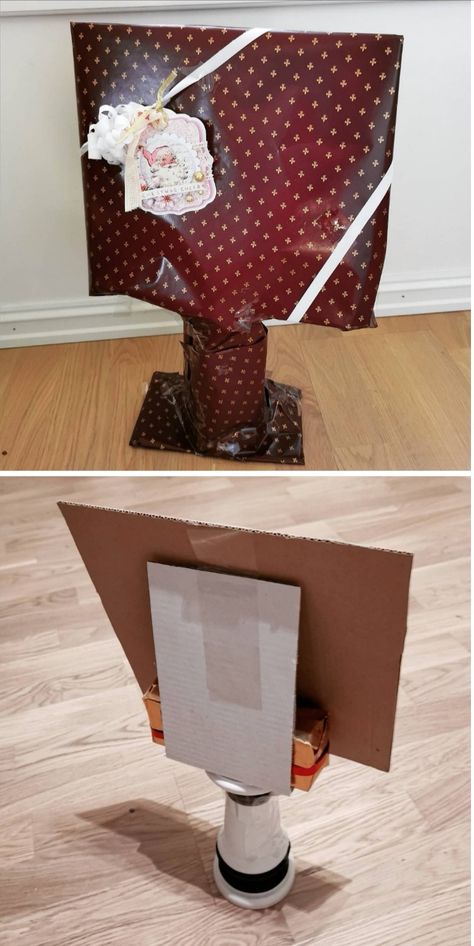 Funny Shaped Gift Wrapping, Prank Present Wrapping, Wrapping Gifts Funny, Funny Wrapped Gifts, Weird Gift Wrapping Ideas, Creative Wrapping Ideas Funny, Misleading Gift Wrapping, Christmas Present Ideas For Grandma, Wrapping Gifts As Something Else Funny