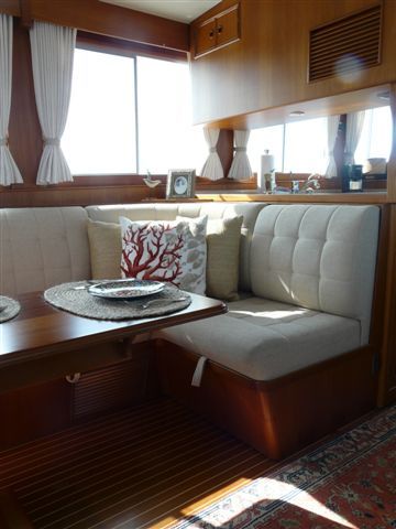 Dining Couch, Boat Table, Boat Interior Design, Sailboat Interior, Stainless Steel Bbq Grill, Yacht Interior Design, Tiny House Swoon, Cabins For Sale, Yacht Interior