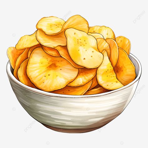 potato chips in a bowl watercolor potato chips chips in a bowl potato png Chips Images, Fruit Chip, Chip Bowl, Anime Rpg, 3d Paper Art, Food Clipart, Transparent Image, 3d Paper, Potato Chips