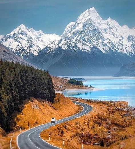 Aleksandar Mitrovic on Twitter: "Beautiful 🧡🏔️ https://t.co/f6ZTDGrpTi" / Twitter Beautiful Roads, New Zealand Travel, Nature Travel, Full Time, Beautiful Destinations, Breathtaking Views, Beautiful Landscapes, Places To See, Adventure Travel