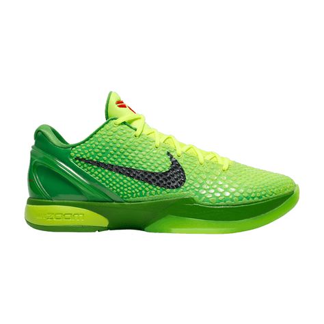 Check out the Zoom Kobe 6 Protro 'Grinch' on GOAT Kobe 6 Grinch, Kobe 6 Protro, Basketball Christmas, Kobe 6, Nike Zoom Kobe, Basketball Star, Jordan Outfits, Nike Acg, Nike Basketball