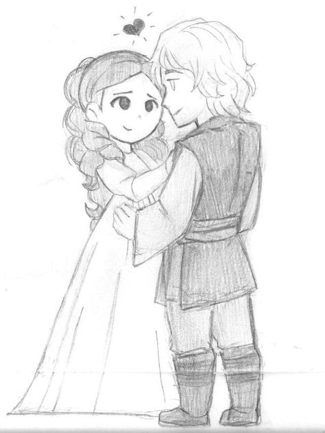 Padme Amidala x Anakin Skywalker Padme And Anakin, Star Wars Couples, Disney Ships, Anakin And Padme, Padme Amidala, Family Drawing, Star Wars Women, Star Wars Ships, Star Wars Fandom