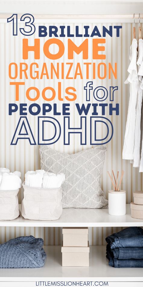 Getting Organized when you have ADHD is a PAIN and maintaining it sometimes feels impossible. But with the right tools, it can make a world of difference. These are the tools I use to help me keep my house clean and organized as an ADHD woman who used to really struggle Organization For Add Adults, Home Organization List, Visual Organization Ideas, Ocd Organization, Mental Health Facts, Organisation Hacks, Apartment Organization, Todo List, Organized Home