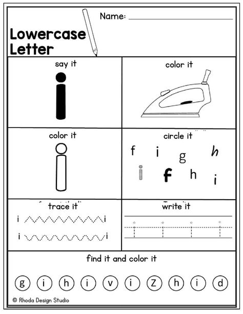 Letter I Preschool Worksheets, Letter I Activity For Preschoolers, Letter I Worksheets Kindergarten, Letter I Activities For Kindergarten, Letter I Preschool, Letter I Worksheets For Preschoolers, Letter I Activities, Tracing Alphabet Letters, Letter I Worksheet