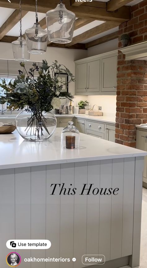 British Country Kitchen, Oak Frame House, Lovely Sunday, Country Kitchen Designs, Industrial Style Kitchen, Country House Interior, Countryside House, Cottage Interiors, House Design Kitchen