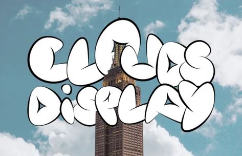 Clouds Display Font - Download Free Font Font Graphic, Stylish Fonts, Creative Fonts, Adobe Creative, Font Free, Display Font, Free Fonts Download, Typography Fonts, All Fonts