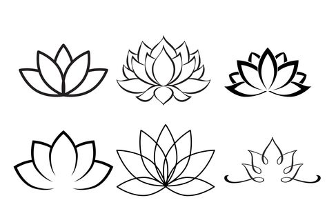 Celtic Lotus Flower Tattoo, Lotus Pattern Design, Lotus Drawing Simple, Lotus Logo Design, Lotus Flower Illustration, Lotus Flower Outline, Lotus Outline, Lotus Flower Svg, Lotus Flower Logo Design