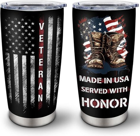 Hopedoit Veteran Gifts for Men, Vietnam Veteran Gifts, Navy Veteran Gifts, Veterans Gifts Tumbler 20 OZ 1PC, Gifts for Veterans,Army Veteran Gifts for Men,Proud Patriotic Marine Air Force Veteran Gift Veterans Gifts, Good Looking Cars, Air Force Veteran, Holiday Cups, Navy Veteran, Gifts For Veterans, Army Veteran, Travel Work, Sports Gym