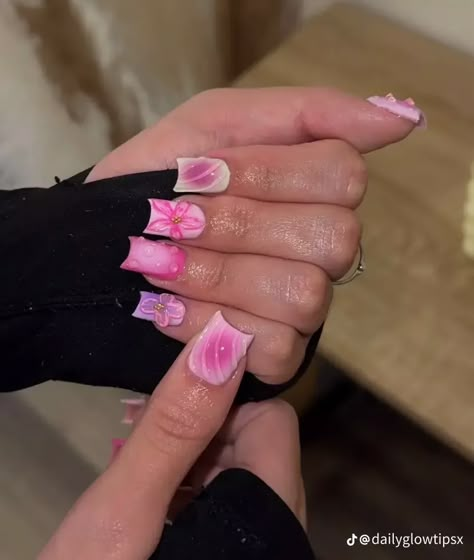 Nails For Puerto Rico, Cute Nails Inspiration, Gel Overlay Nails, Baddies Nails, Nail Inspo Pics, Nail Set Ideas, Quinceanera Nails, Overlay Nails, Barbie Nails