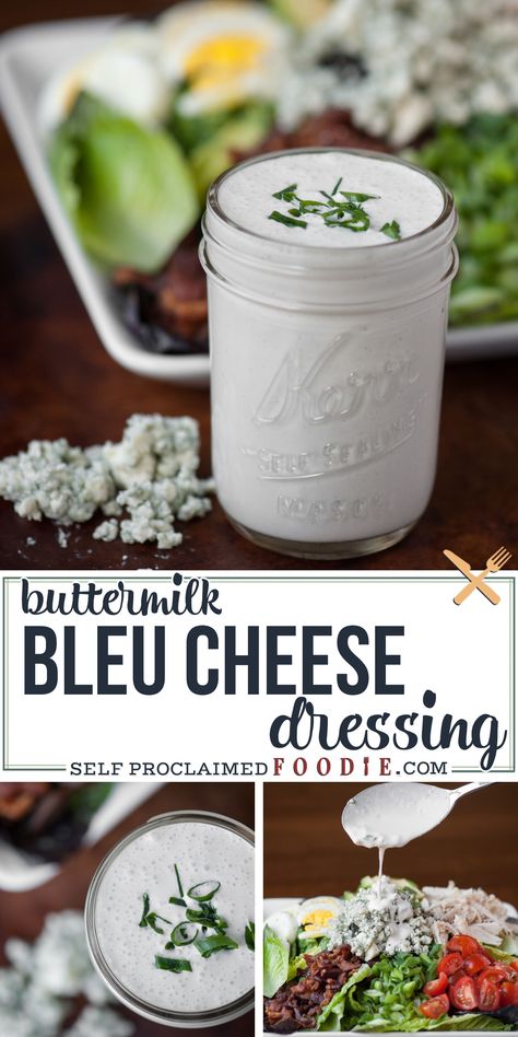 Buttermilk Blue Cheese Dressing, Homemade Staples, Buttermilk Recipe, Blue Cheese Dressing Recipe, Recipes With Cool Whip, Bleu Cheese Dressing, Blue Cheese Recipes, Buttermilk Dressing, Weekend Food