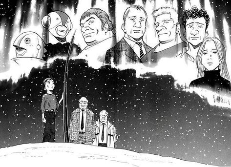 Pluto by Urasawa Naoki Epsilon Pluto, Pluto Manga, Ebisu Dorohedoro, Pluto Anime, Mangaka Art, Naoki Urasawa, Astro Boy, Six Feet Under, Pics Art