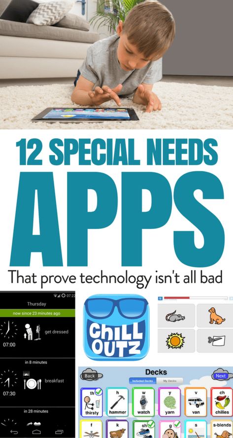 12 special needs apps that prove technology isn't all bad... #techforkids #technology #specialneeds #specialneedskids #parenting Activities For Nonverbal Children, Non Verbal Communication Activities, Aba Activities For Kids, Aba Therapy Activities, Special Needs Resources, Educational Apps For Kids, Special Education Activities, Special Needs Mom, Special Education Resources