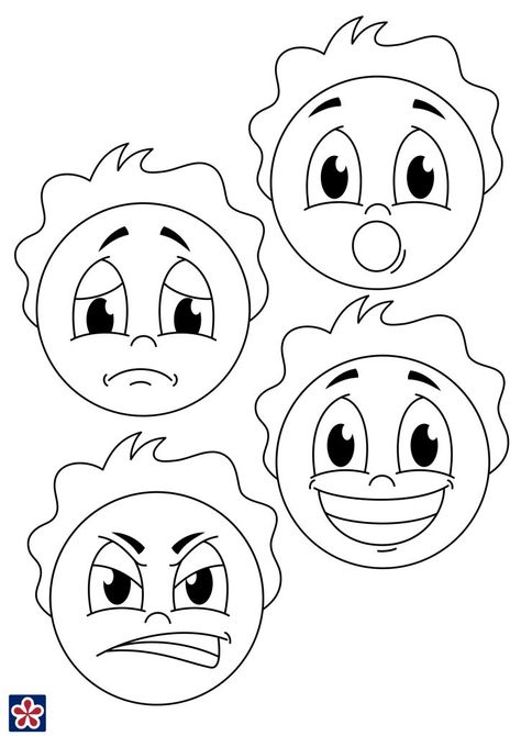 These emotion faces are easy to print and use to talk about our feelings with students and how faces can often represent our emotional state. Feelings Faces, Emotions Preschool, Worksheets For Preschoolers, Feelings Activities, Emotion Faces, Happy Emotions, Emotion Chart, Funny Emoji Faces, Barometer