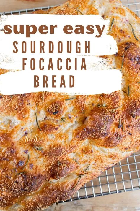 Make this incredibly easy sourdough focaccia bread today! This is by far my families favorite bread, it is easy to make and tastes amazing! Sourdough Focaccia Bread Recipe, Sourdough Tips, Sourdough Focaccia Recipe, Homemade Focaccia, Sourdough Focaccia, Foccacia Bread, Focaccia Bread Recipe, British Recipes, Danish Dough