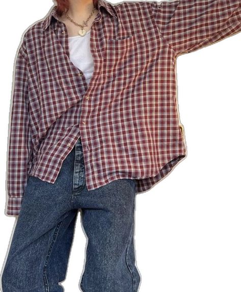 Flannel Shirt Outfit Casual, Red Flannel Shirt Outfit, Casual Tomboy Outfits, Flannel Shirt Outfit, Nerdy Outfits, Masc Outfits, Womens Flannel Shirt, Fits Inspo, Baggy Clothes