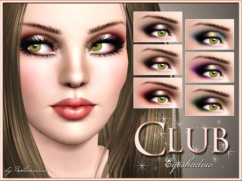 Pralinesims' Club Eyeshadow Sims 3 Cc Makeup, Sims 3 Makeup, Sims 3 Cc Clothes, Sims 3 Cc, Sims 3 Cc Finds, Makeup Cc, Sims 4 Cc Shoes, Sims 4 Cc Makeup, Urban Decay Eyeshadow