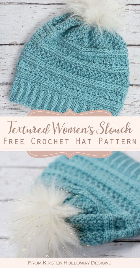 Crochet Slouch Hat Pattern, Crochet Slouchy Beanie Pattern, Free Crochet Hat Pattern, Textured Hat, Slouch Hat Pattern, Crochet Adult Hat, Crochet Slouch Hat, Crochet Slouchy Hat, Crochet Winter Hats