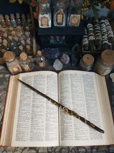 #witchcraft #mushroom #wand #magicwand #witch Wand Aesthetic Magic, Magic Wands Aesthetic, Learning Magic Aesthetic, Witch Aesthetic Harry Potter, Magical Items Aesthetic, Witch Wand Aesthetic, Wand Harry Potter Aesthetic, Harry Potter Wand Aesthetic, Wizard Core Aesthetic