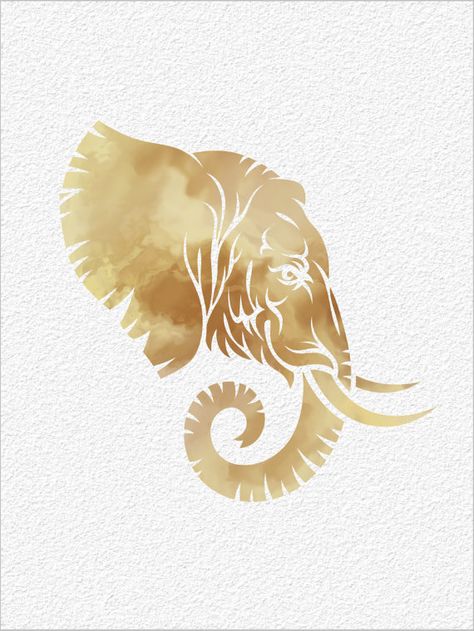 Warrior Elephant, Yoga Chakras, Sketch Reference, Elephant Silhouette, Elephant Colour, Elephant Illustration, African Paintings, Animal Stencil, Thai Boxing